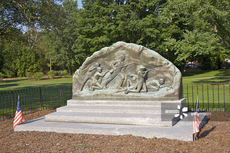 公园场景浮雕图片素材