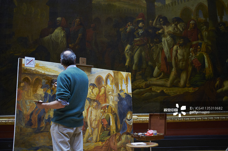 法国巴黎卢浮宫博物馆图片素材