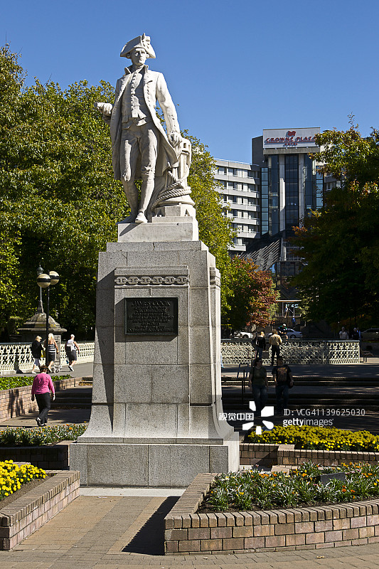 澳大利亚詹姆斯·库克雕像图片素材