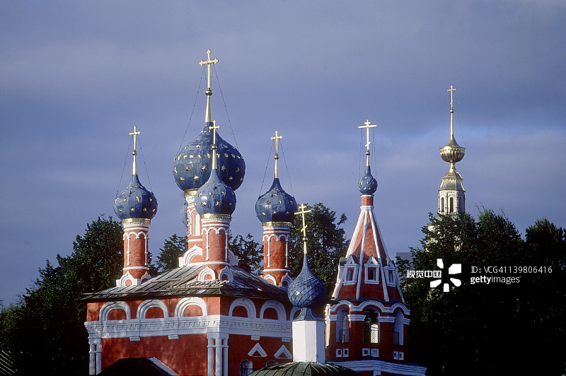 俄罗斯北部乌格利奇的圣显主教座堂图片素材