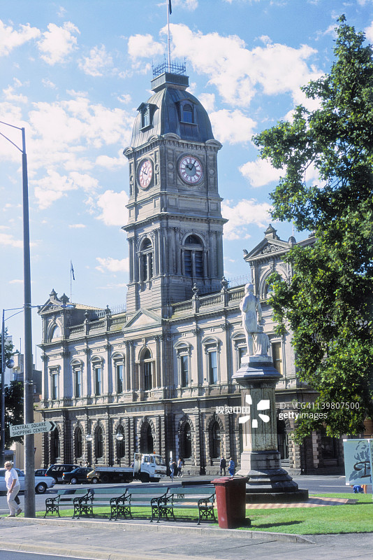 澳大利亚维多利亚州巴拉瑞特市政厅图片素材