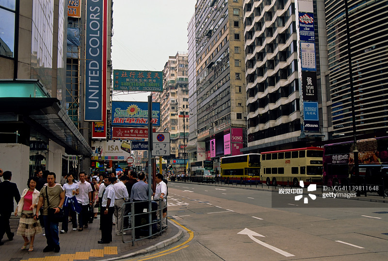 中国香港九龙弥敦道图片素材