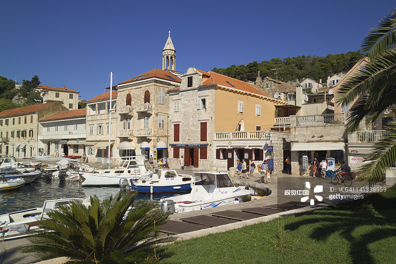 克罗地亚达尔马提亚赫瓦尔岛赫瓦尔镇图片素材