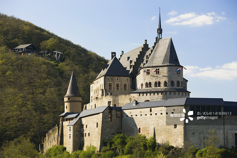 卢森堡，维安登，维安登城堡（公元15世纪）图片素材