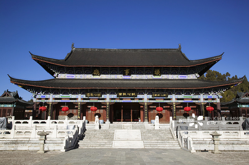 中国云南省丽江木府图片素材