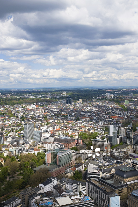 德国法兰克福美因塔城市景观图片素材