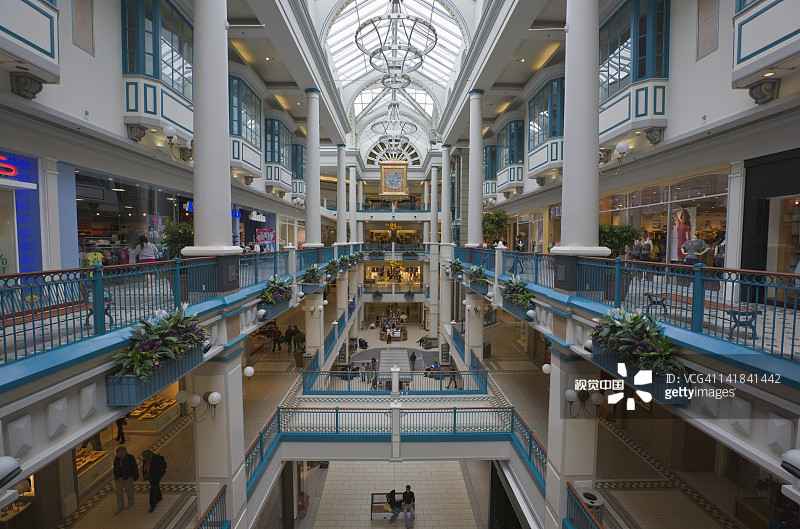 加拿大不列颠哥伦比亚省温哥华岛维多利亚伊顿中心图片素材