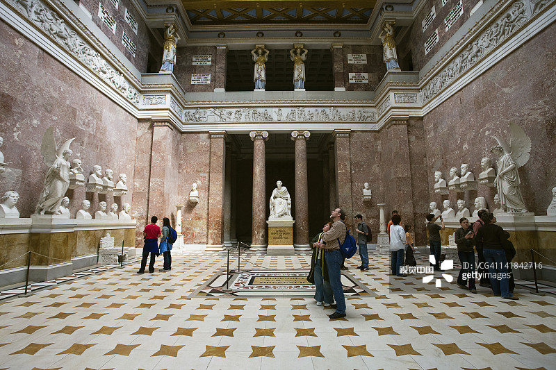 德国雷根斯堡-多瑙斯塔夫：瓦尔哈拉德国名人纪念堂图片素材