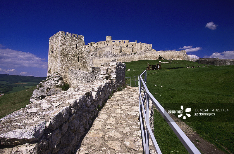 斯洛伐克东部斯皮什城堡，建于1209年图片素材