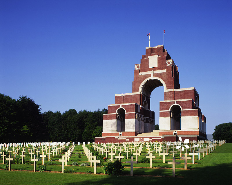蒂耶普瓦尔纪念碑，索姆省，皮卡第，法国图片素材