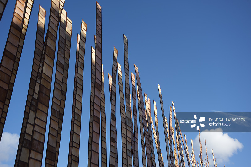 美国华盛顿州西雅图西雅图中心，约翰·弗莱明创作的《草叶》图片素材