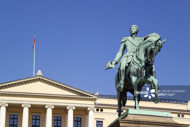 挪威奥斯陆的皇家宫殿图片素材