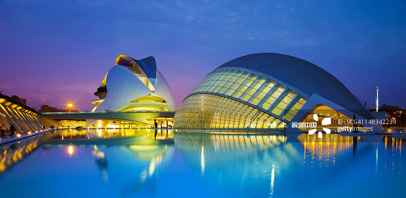 瓦伦西亚的现代建筑图片素材