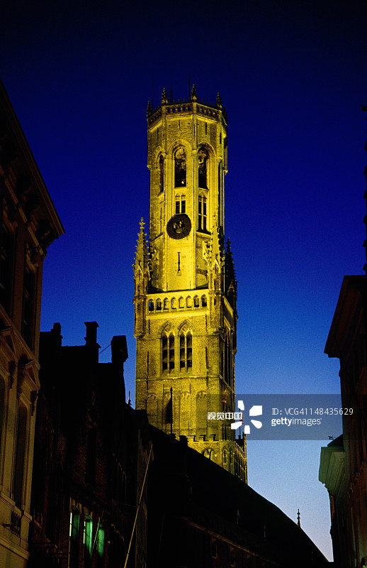 夜间钟楼图片素材