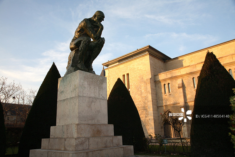 罗丹博物馆思想者雕塑图片素材