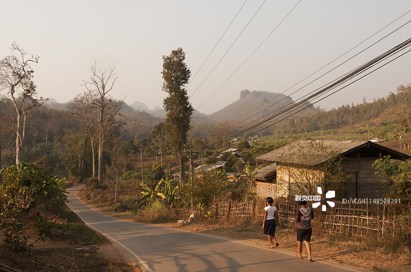 乡村街景图片素材