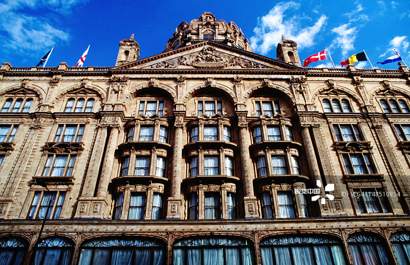 伦敦骑士桥哈罗德百货公司图片素材