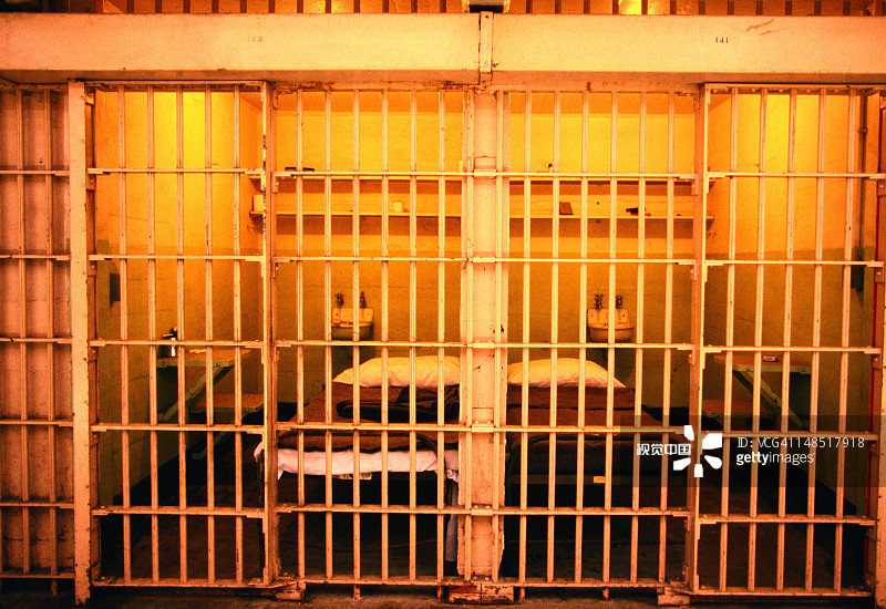 从1933年到1963年，海湾中央名为鹈鹕岛的小岛是美国最著名的监狱——旧金山，加利福尼亚州图片素材