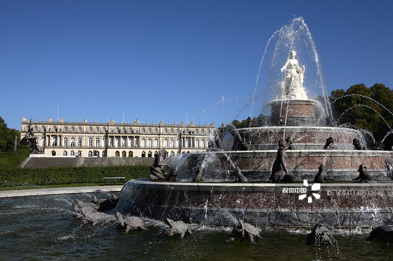 基姆湖宫（新宫）主喷泉图片素材