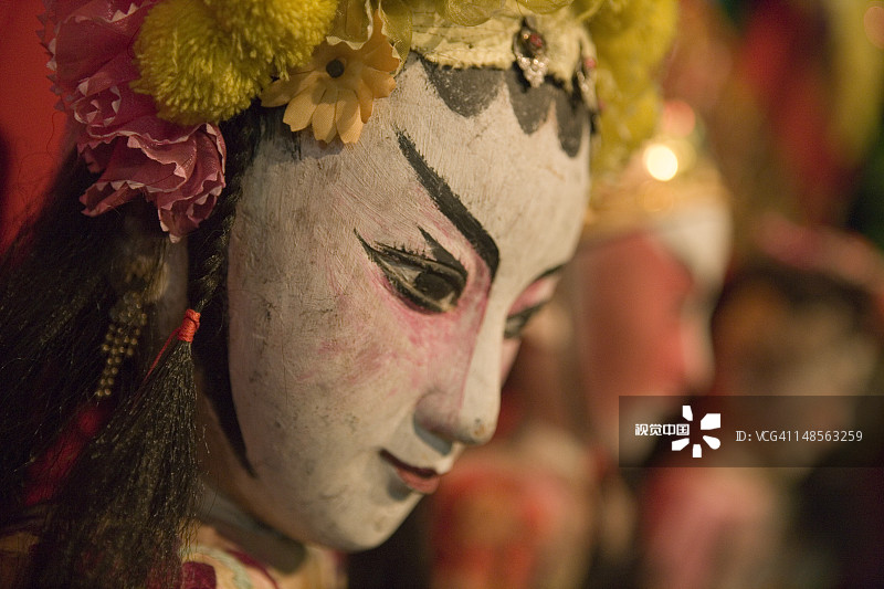 澳门博物馆藏广东傀儡面具图片素材