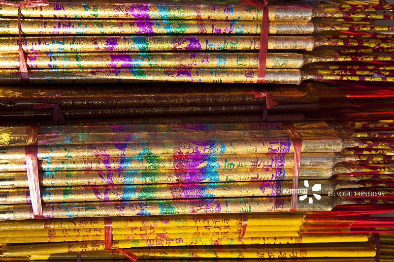 中国新年白云观出售的香图片素材