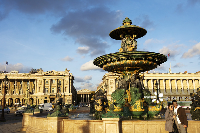 协和广场喷泉图片素材