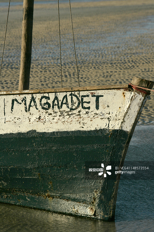 维兰库洛斯沙滩上的渔船图片素材