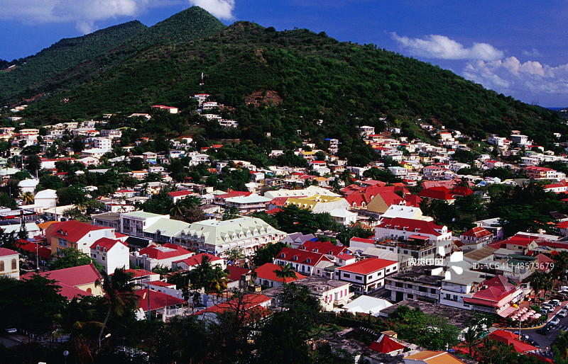 路易斯堡看到的马里戈市图片素材