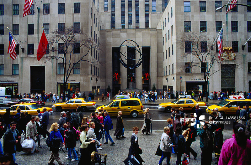 俯瞰纽约第五大道图片素材