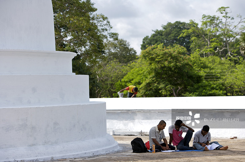 大金塔的朝圣者图片素材