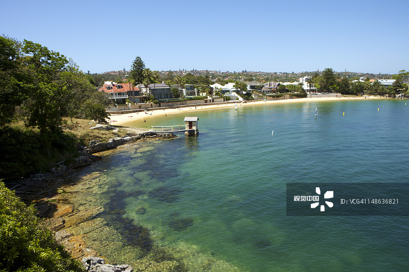 营地海湾的沙滩图片素材