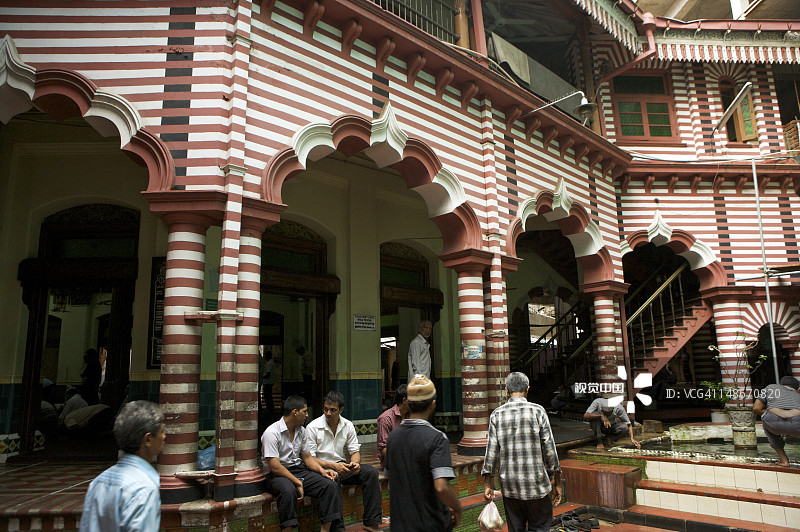 科伦坡贝塔区第二十字街的贾米-乌-阿尔法清真寺图片素材