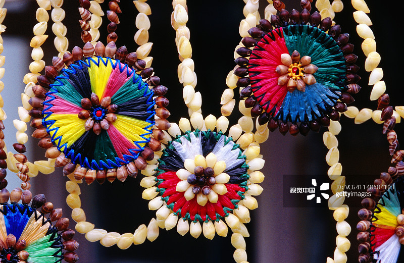 传统的图瓦卢手工制品图片素材