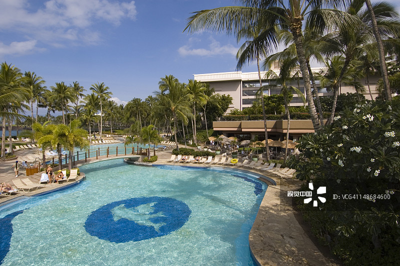 威科洛亚希尔顿度假村游泳池图片素材