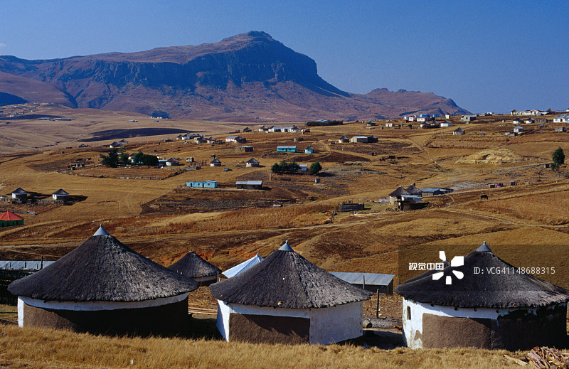 特兰斯凯地区的科萨村庄图片素材