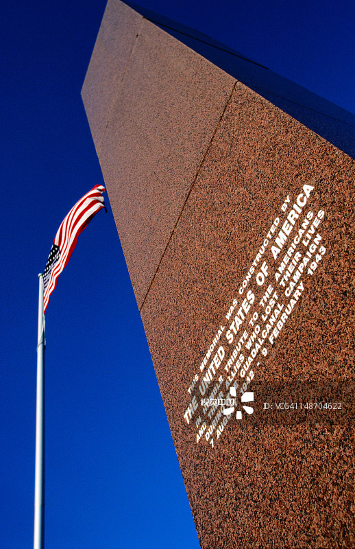 瓜达尔卡纳尔岛战役美军纪念碑图片素材