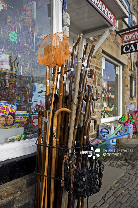 商店出售的步行手杖图片素材