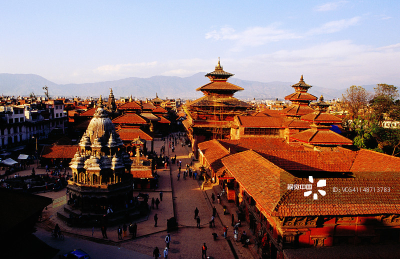 帕坦杜巴广场的寺庙图片素材