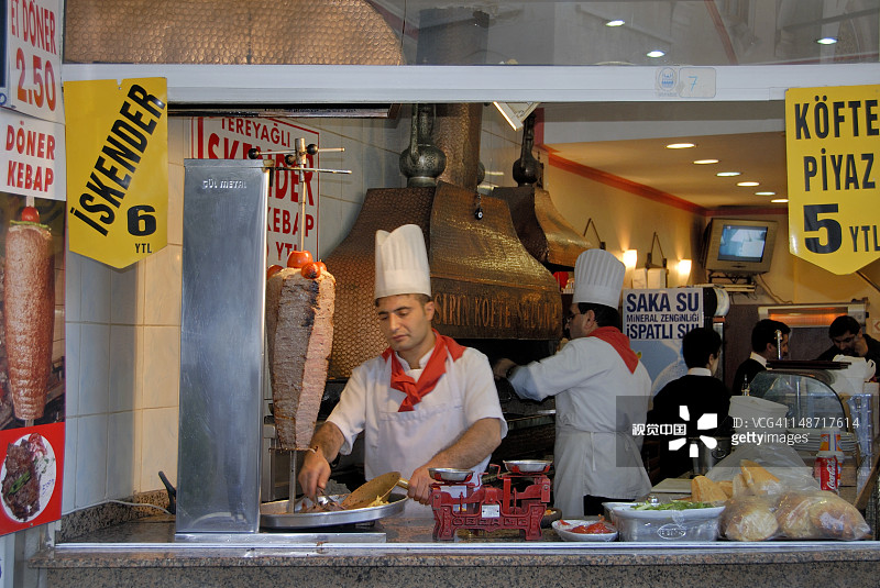 土耳其烤肉店图片素材