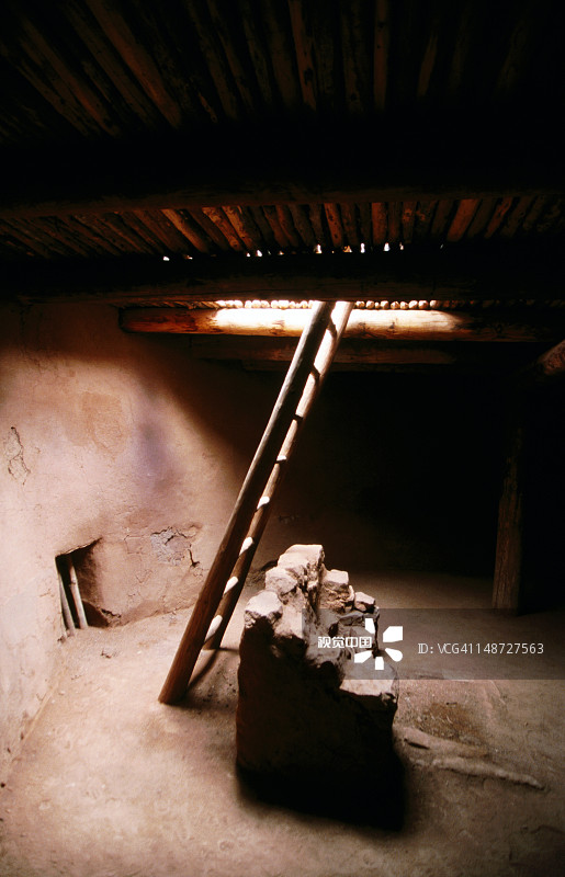 佩科斯国家历史公园的废墟图片素材