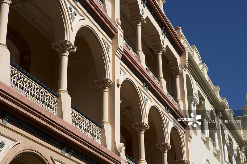 波茨角的维多利亚风格建筑图片素材