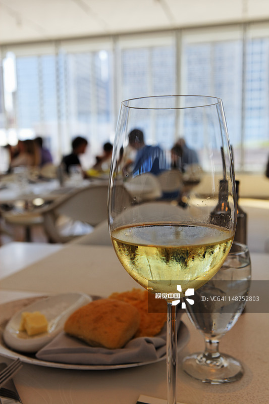 芝加哥艺术学院现代翼的Terzo Piano餐厅，千禧公园图片素材