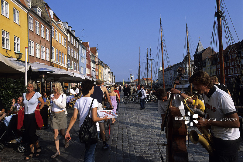 新港街头爵士乐队图片素材