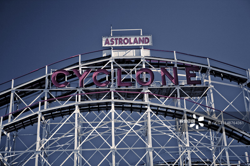 康尼岛游乐园旋风过山车标志图片素材