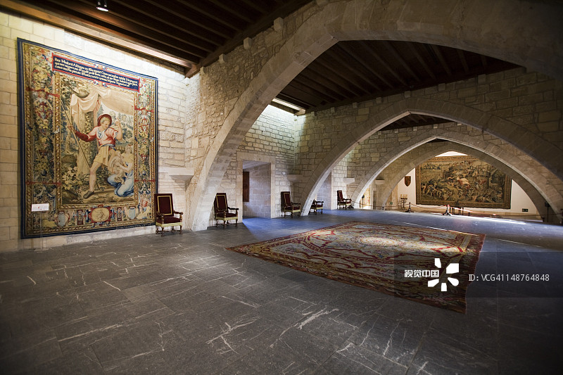 阿尔穆戴纳王宫的主厅图片素材