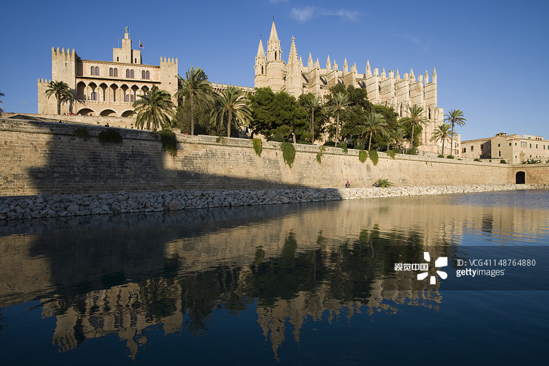 阿穆戴纳王宫和拉 seu 帕尔马大教堂图片素材