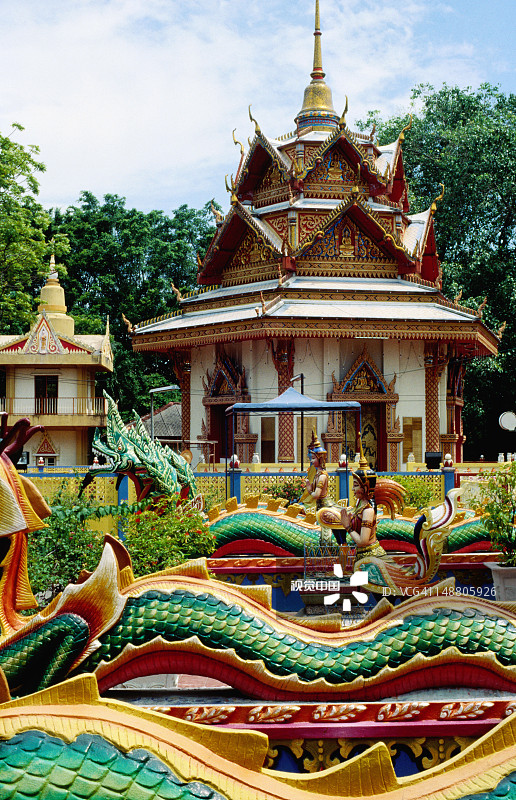 乔治市极乐寺装饰细节图片素材