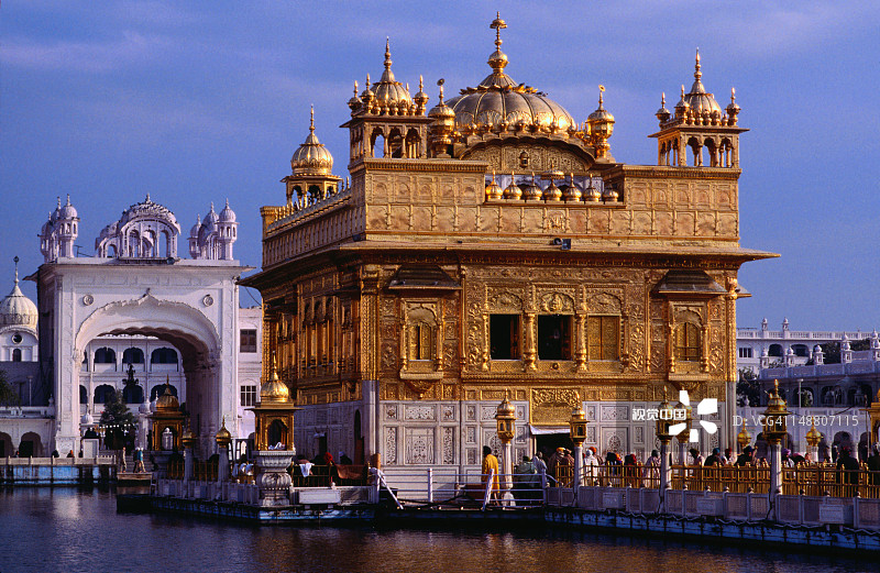 锡克教圣地：阿姆利则金庙图片素材