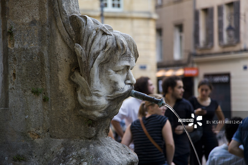 市政厅广场喷泉图片素材