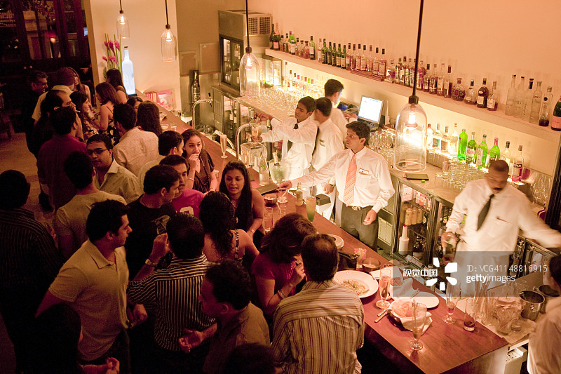 科拉巴的靛蓝色酒吧图片素材